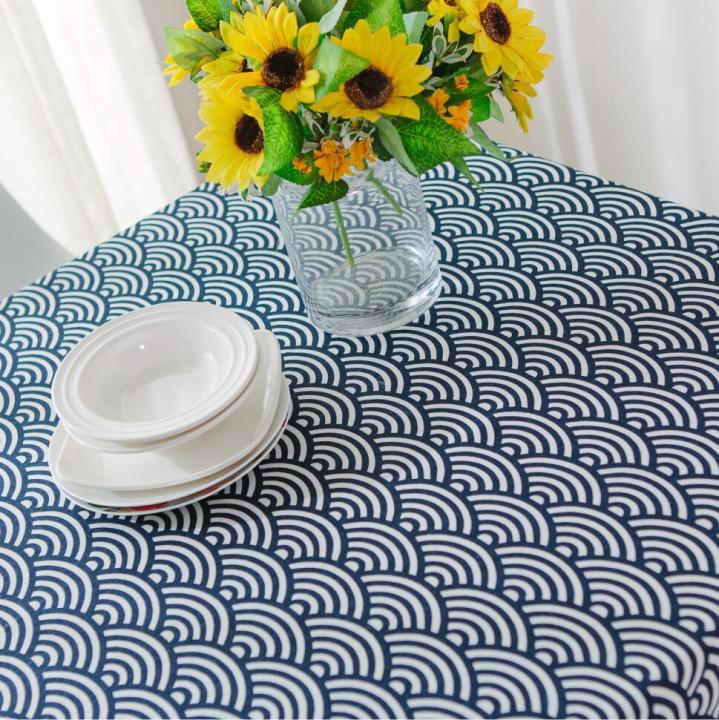 Japanese%20Totem%20HAILANG%20Dark%20Blue%20Geometric%20Pattern%20Cotton%20Linen%20Table%20Cloth%20Blue%20Tablecloth%20Cloth%20Liner%20Cover%20Cloth%20-%20Image%204