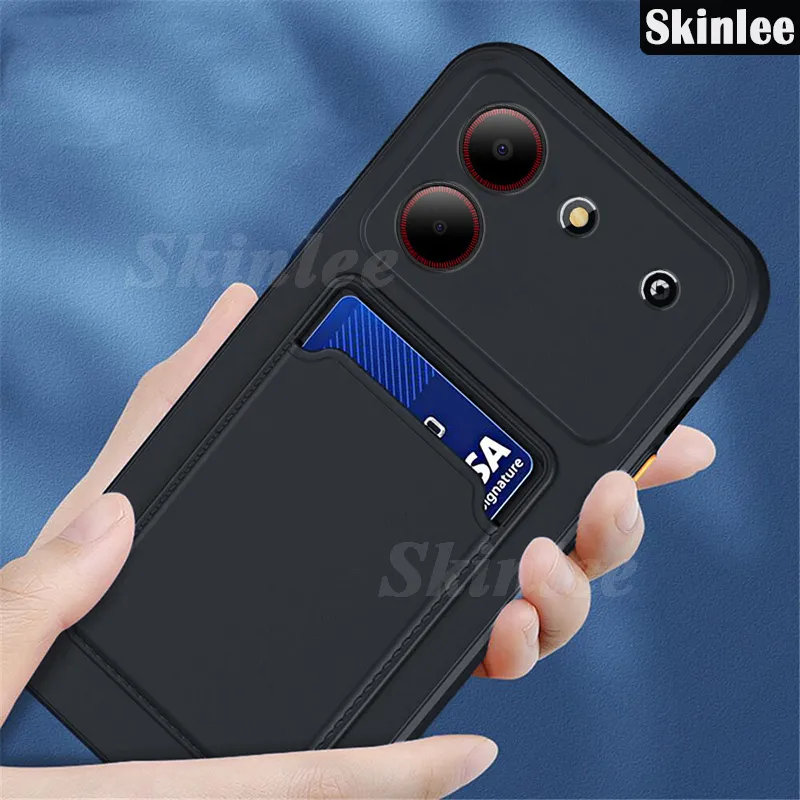 Custodia Personalizzata Con Foto Per ZTE Blade A54, Cover Flip In PU A Portafoglio, Nera - 2