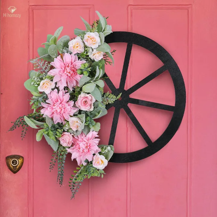 New%20Year%20Wreath%20Spring%20Front%20Door%20Wreath%2043x42cm%20Decoration%20for%20Fireplaces%20-%20Image%202