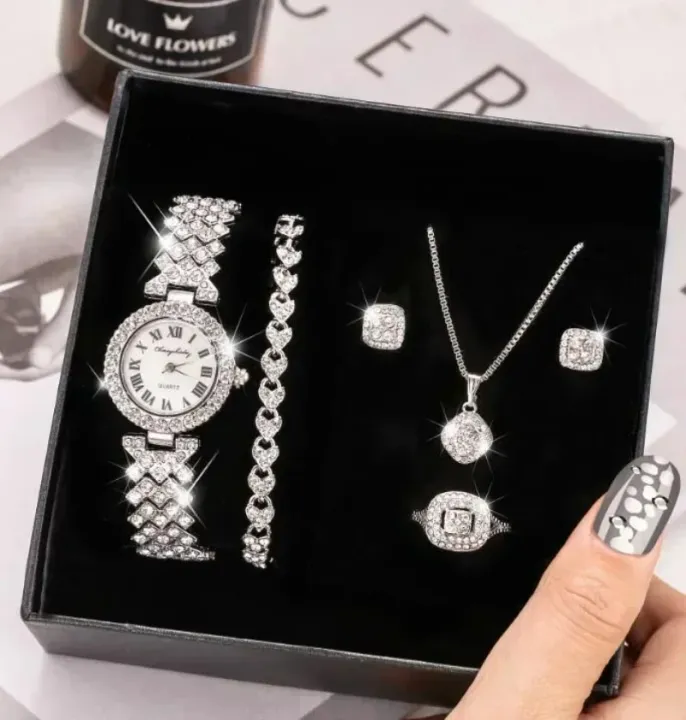 Fashion%20Luxury%20Full%20Crystal%205%20Pcs%20Watch%20Necklace%20Earrings%20Ring%20Set%20for%20Women%20Rhinestone%20Wristwatch%20Female%20Bracelet%20Set%20Gift%20-%20Image%202