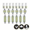 LI 20 Pieces Interior LED Lights Bulb Kit DC12V 3W 150LM 6500K High Brightness LED Bulbs T10 31MM 42MM Interior Replacement Lights For Dome Lights Map Lights. 