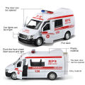 【GlobalGlamour】Children Ambulance imulation Car Model Educational Toy Gift.