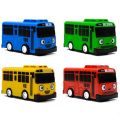 【Lejia】New 4pcs/set Tayo the Little Bus Mini Plastic Pull Blue Tayo Red Gani Yellow Lani Green Bus Car Model Baby Gift (Old and new versions will be randomly issued.). 