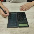 6 inches Smart scientific Calculator with Foldable Digital Drawing PAD, Stylus Pen with LCD Tablet TAB Foldable Eraser.
