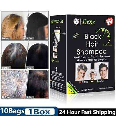 10PCS%20DEXE%20Black%20Hair%20Dye%20Shampoo%20Permanent%20Instant%205-Min%20Hair%20Color%20Dye%20Natural%20-%20Image%202