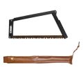 Outdoor Aluminum Alloy Folding Saw Multifunctional Portable Camping Saw - black.