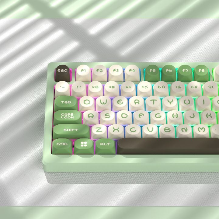 130%20Keys%20Green%20Pine%20MOA%20Profile%20PBT%20Keycaps%20DIY%20Double%20Shot%20Key%20caps%20for%2061/87/104%20Cherry%20MX%20Switch%20Gaming%20Mechanical%20Keyboard%20-%20Image%203
