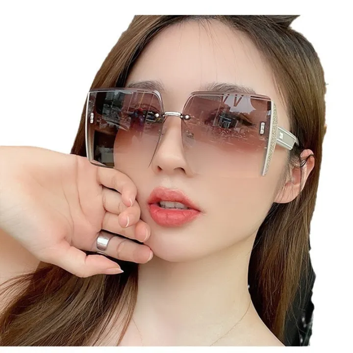 Enacolor%20Big%20Square%20Rimless%20Cut%20Edge%20Sunglasses%20Sun%20Glasses%20Women%20Ins%20Accessories%20-%20Image%207