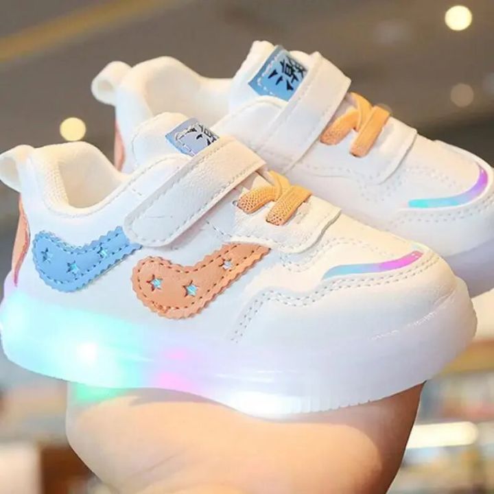 Baby Led Shoes For Boys Girls Luminous Toddler Shoes For Kids Soft Bottom Sneakers With LED Lights Glowing tenis