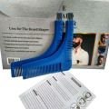 The Best-selling Model of 2022 for Men Only Set High Quality Salon Mustache Beard Template Shave for Beard Style Comb Care To. 