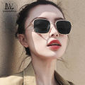 LouisWill Sunglass Retro Big Square Sunglasses For Women Vintage Sun Glass Brand Shades Progressive Metal UV Protection Glasses Silicone Nasal Tray Oversized Fashion Sunglasses For Female Excellent Quality. 