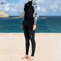 Women Wetsuit Scuba Diving Suit Cold Feel, Back Zip Dive Skins Wet Suit Swimsuit XXL Black. 