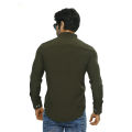 Plain olive color shirt for men.