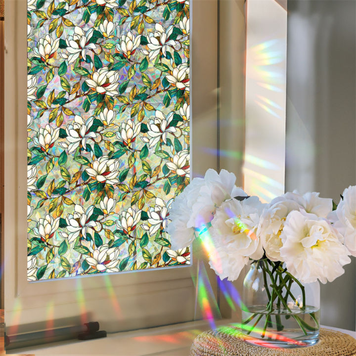 GC%20Static%20Cling%20Decorative%20Window%20Film,%20Vivid%20Plant%20Flower%20Stained%20Glass%20Window%20Decals%20Sticker%20Non-Adhesive,%20Sunscreen%20Window%20Clings%20For%20Living%20Room%20Kitchen%20-%20Image%203