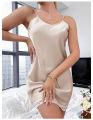summer hot girl slim dress Silk ladis Casual Summer Satine Dress Fitted slip Dress. 