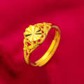 Vietnamese Sand Women's Electroplated Imitation Gold Jewelry Products Night Market Ring.