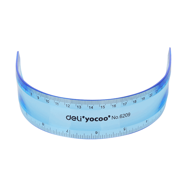 Pc Solid Shift Ruler Deli E6209 Soft Ruler - 12in (pc) | Daraz.com.bd