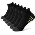 6 Cotton Man and Women Socks Sports Solid Color Male's Short Sock Cycling Breathable Mesh Ankle Summer Running Socks. 
