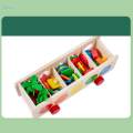 Shape Sorting Educational Toys Wooden Educational Shape Puzzle for Kids Boys.