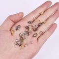 100pcs Lobster Clasp Jump Rings Connector Clasp Crimp End Beads For Bracelet Necklace Chains DIY Jewelry Making Accessories Set. 