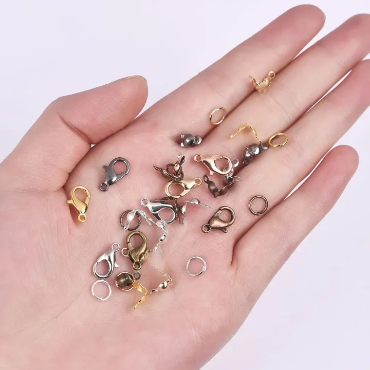 100pcs%20Lobster%20Clasp%20Jump%20Rings%20Connector%20Clasp%20Crimp%20End%20Beads%20For%20Bracelet%20Necklace%20Chains%20DIY%20Jewelry%20Making%20Accessories%20Set%20-%20Image%203