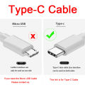 3M Type C Cable Fo Oppo Realme V50s V50 V30 V20 70 Pro 60 60X N55 N53 X50 Type-C Cables USB EU Charger 3 2 1 Meter Dual Adapter. 