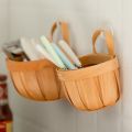 QUTDI Retro Durable Hand Woven Wooden For Kitchen Gardens Vegetable Flower Pot Letter Basket Flower Nasket Storage Basket Wall Basket.