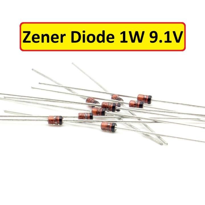 10Pcs- 1Watt 9.2V Zener Diode 1W 9.1V 1N4739 Through Hole Voltage Regulator Zener Diode DO-41 DIP 3 Pin Leads