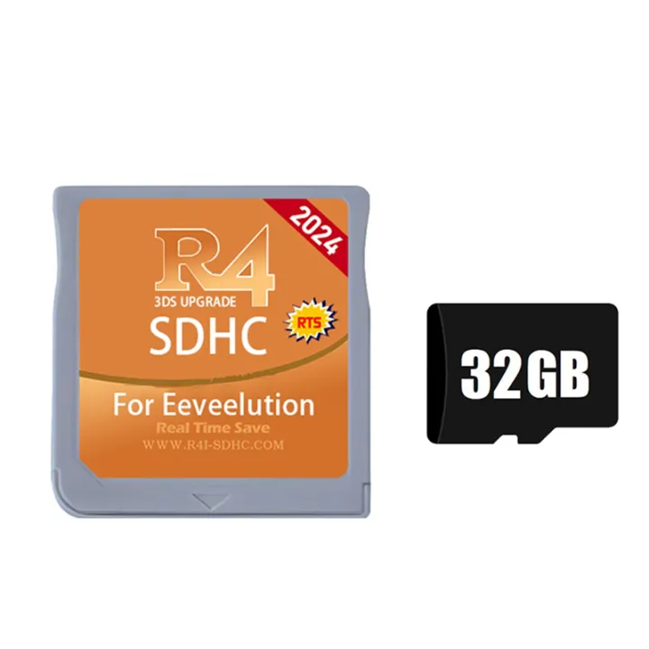 R4 Game Card R4i R4I-SDHC Burning Card for Eeveelution 3DSLL/N3DS/NDSi XL/NDSi/NDSL/ with 32GB Memory Card