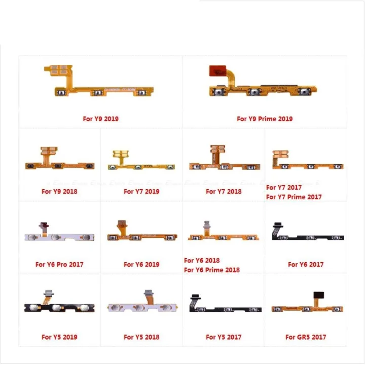 Y9 Key 【Exclusive】 Mute Switch Power Key For HuaWei Y9 Y7 Y6 Pro Y5 Prime Lite ...