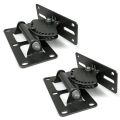 2X Strong Universal Surround Speaker Wall Mount Ceiling Bracket Loudspeaker Wall Mounted Holder Tilt Rotate 60Kg 132Lbs. 