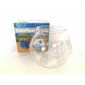 Plastic Round Aquarium Unbreakable Clear Desktop Fish Bowls for Small Fish. 