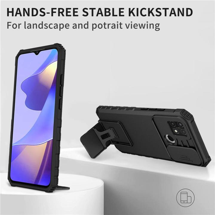 For%20OPPO%20A15%20/%20OPPO%20A15S%20Phone%20Case%20Hard%20Sliding%20Lens%20Protect%20Kickstand%20Back%20Cover%20-%20Image%202