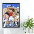 Anime ONE P-PIECE-eries Poster No Framed Kraft Club Bar Paper Vintage Poster Wall Art Painting Bedroom Study Stickers.