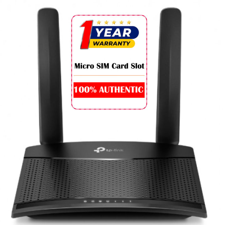 TP-Link TL-MR100 300 Mbps Wireless and 4G LTE Router Micro SIM Card ...