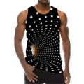 Tank Top For Men 3D Print Psychedelic Hole Sleeveless Fashion Pattern Tops Graphic Vest 6XL Plus Size Man Clothing Casual Tanks. 