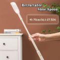 Shoe Horn, Shoe Helper Stick, Adjustable Plastic Shoe Helper, Portable Foldable Helper with Long Handle for Boots.