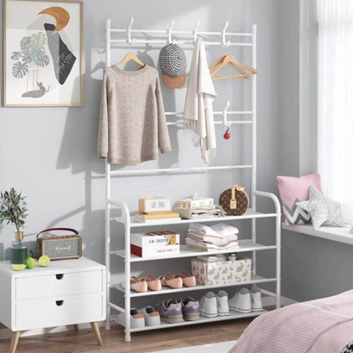 Multifunctional%20Shoe%20Rack%20Organizer%20Simple%20Floor%20Coat%20Rack%20Shoe%20Hat%20Rack%20-%20Image%203