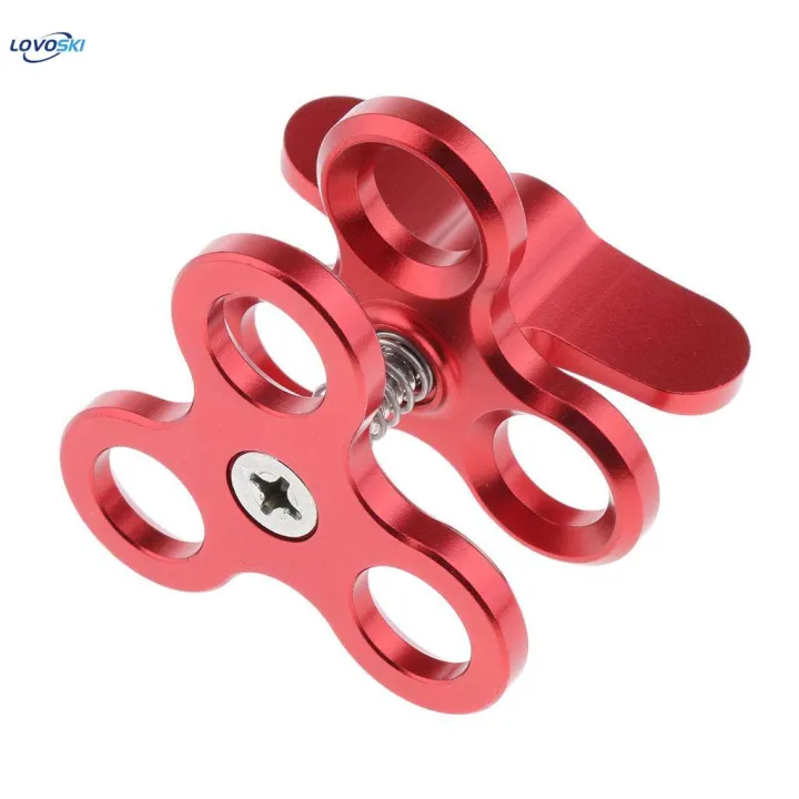 2pc%20Diving%20Ball%20Butterfly%20Clip%20Arm%20Triple%20Clamp%20Mount%20Ball%20Adapter%20for%20-%20Image%202