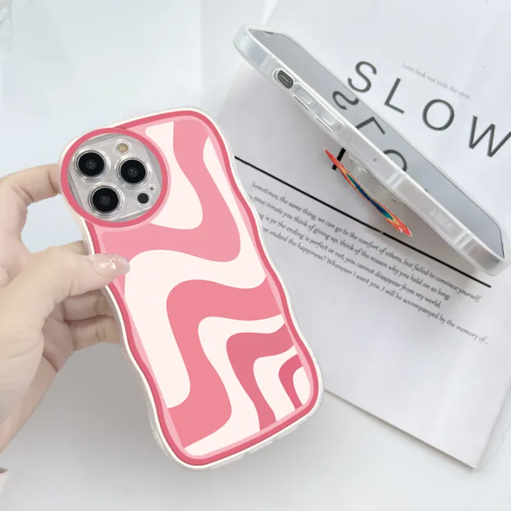 AMORVOR%20for%20Samsung%20Galaxy%20A22%205G%20Back%20Cover%20(With%20Free%20Holder)%20Multi-color%20Simple%20Soft%20Wavy%20Phone%20Case%20Camera%20Protection%20Mobile%20Cover%20-%20Image%207