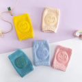 Multicolor Smooth Cotton Baby Knee Pads - 1 Pair (color as per stock). 