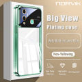 Phone Case For iPhone 14 Pro Max Plus 13 12 11 Pro Max XS XR X 8 7 6 Plus + SE 2020 Big View Back Cover Casing Electroplating Case With Built-in Lens Film Protection Soft TPU Shockproof Cover DR01.