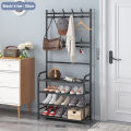 3in1 4 Tier Clothes Hanger and Shoes Rack Shelf Organizer.