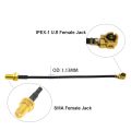 BEVOTOP 2pcs IPEX Cable uFL/u.FL/IPX/IPEX-1 Female to SMA Female WIFI Antenna RF Cable RF1.13/RG178 Pigtail Extension.