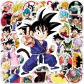10/30/50pcs Anime Dragon Ball Z Stickers for Kids Graffiti Computer Suitcase Fridge Waterproof Cool Son Goku Cartoon Sticker Toy. 