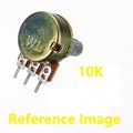 3Pcs- 10K Variable Resistor 10K Potentiometer 10K Pot 3 Pin Leads 1/2 Watt Trimpot 10K Adjustable Resistor 10K Resistor Switches. 