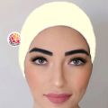 Hijab Inner Cap 4 pcs set White, Black, Pink & Off-White Summer Comfortable Cotton Cloth Preferble - Low Hassle and Maintanance. 