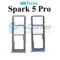 Sim Tray For Tecno Spark 5 Pro SD Card Slot with Sim Ejector Pin Replacement Parts.