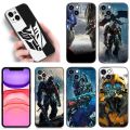 Transformers Autobot Phone Case For Apple iPhone 12 13 Mini 11 14 Pro XS Max 6S 6 7 8 Plus 5S X XR SE 2020 2022 Soft Black Cover. 