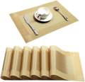 6 Dinning Table Mat With 1 Runner (6+1=7 Pcs) Table Mats Set - PVC. 